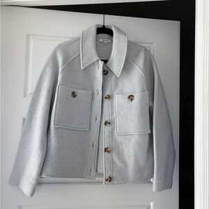 Madewell Light Blue Wool Shacket
